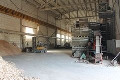 Цех по производству арболита изнутри